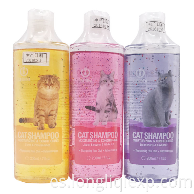 Champú para gatos hidratante y acondicionador de 200 ml